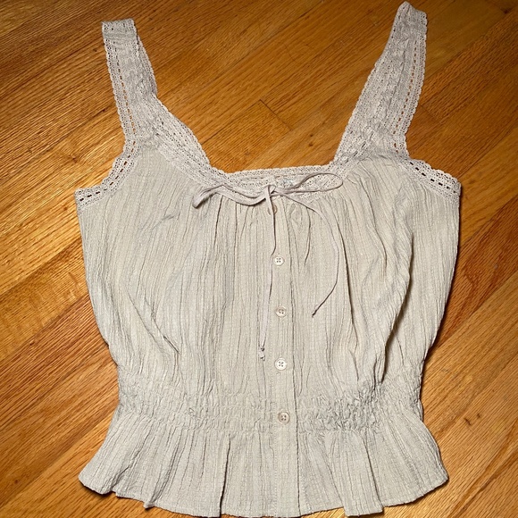 American eagle button up lace cami top - Picture 4 of 5